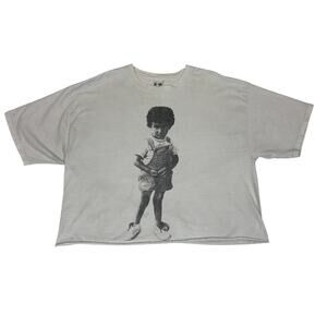 Basketcase Gallery Cropped Graphic Boxy T Shirt 2XL